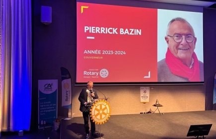 Pierrick BAZIN, un Quimpérois à la tête du Rotary District Bretagne-Mayenne